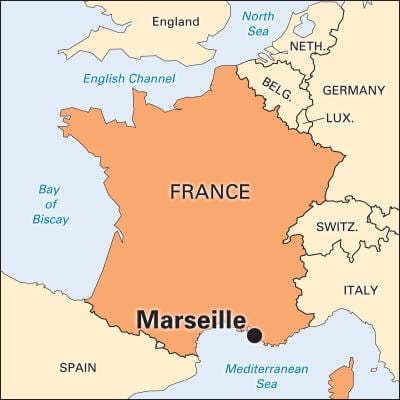 hol van Marseille, franciaország térkép