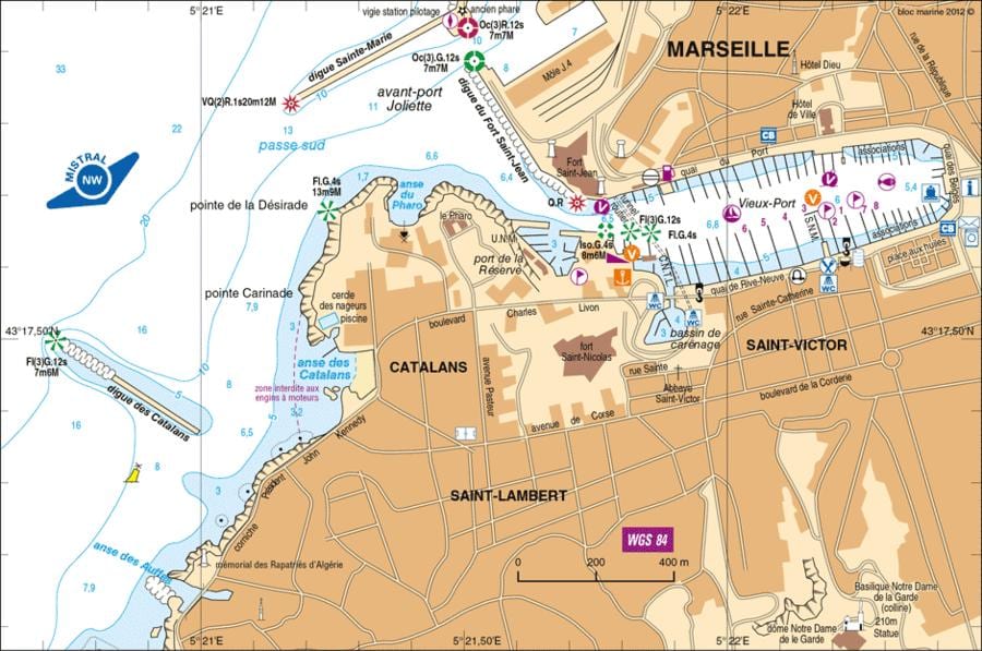 térkép Marseille terminál cruise