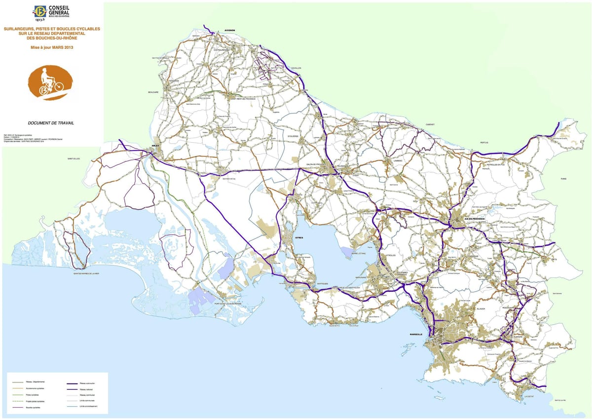 térkép Marseille kerékpár