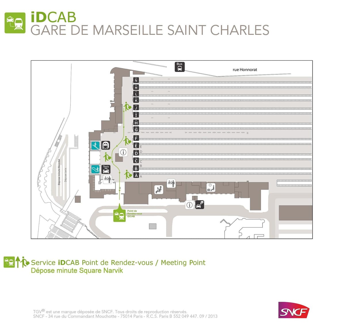 térkép Marseille st charles vasútállomás