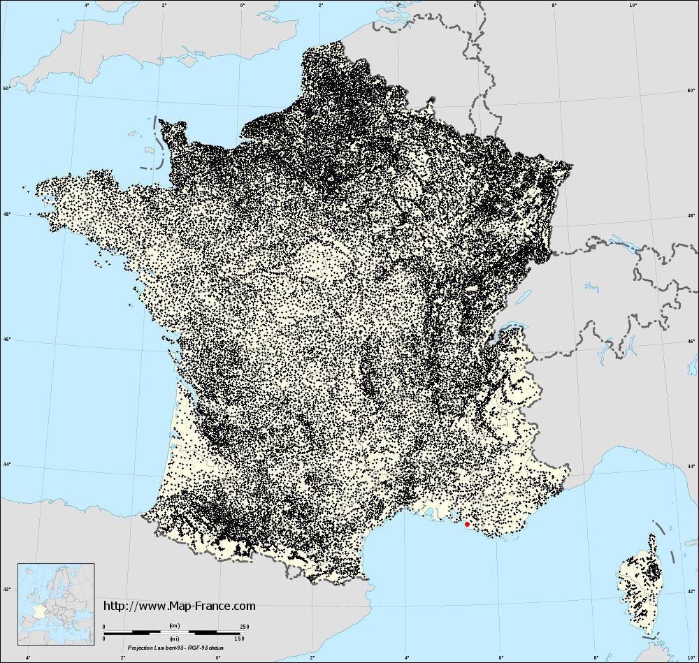 térkép Marseille önkormányzatok