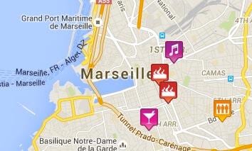 térkép meleg Marseille 