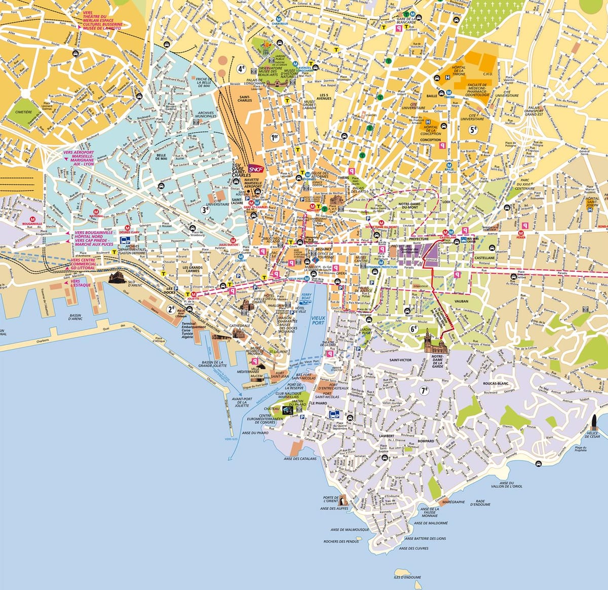 Marseille térkép