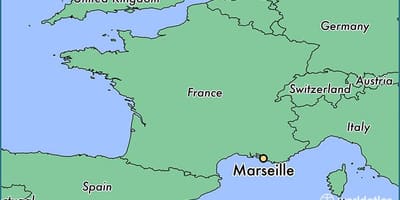 Mutasd meg Marseille, franciaország térkép