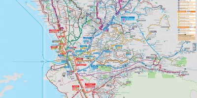 Marseille közlekedési térkép
