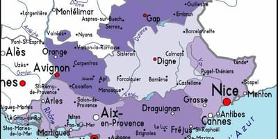 Térkép Marseille-i régió