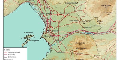 Topográfiai térkép Marseille